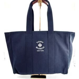 NWT Tory Burch Navy Warm Night Canvas Tote